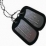 DULL  EMBOSSED DOG TAGS  